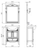 Комплект мебели для ванной ASB-Woodline Салерно 65 969501 цвет Антикварный орех
