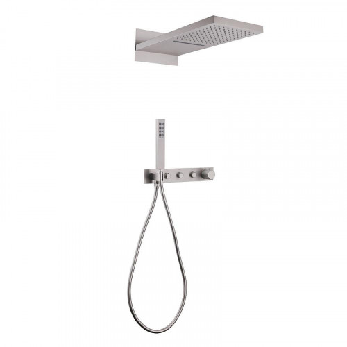 Душевая система Abber Rund AF8752SP c термостатом цвет Сатин