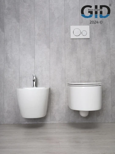Унитаз Gid Concavo Tr2150 62233Y подвесной цвет Белый с сиденьем Микролифт