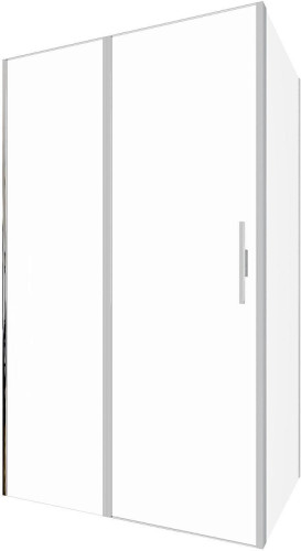 Душевой уголок Allen Brau Priority 120x80 3.31032.BA+3.31041.BA цвет профиля Серебро браш стекло прозрачное