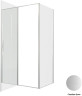 Душевой уголок Allen Brau Priority 120x80 3.31032.BA+3.31041.BA цвет профиля Серебро браш стекло прозрачное