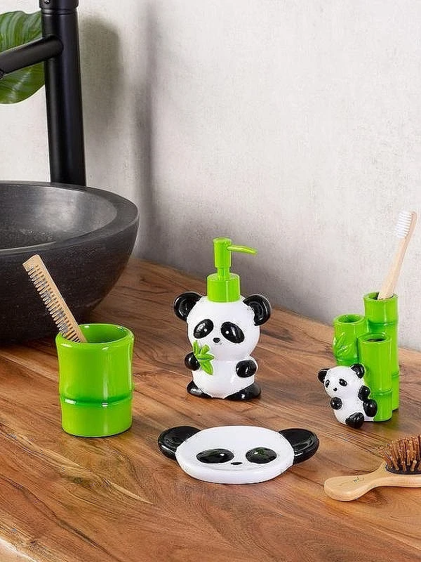 Дозатор для жидкого мыла Ridder Panda 2168500 Белый Черный Зеленый