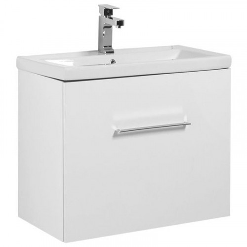 Тумба под раковину Aquanet Порто 70 241747 подвесной Белая МДФ / ЛДСП