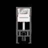 Комплект унитаза с инсталляцией Ceramicanova Mono CN1905_121001CH цвет Белый с сиденьем Микролифт и клавишей смыва цвет Хром глянцевый
