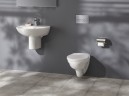 Комплект унитаза с инсталляцией Jacob Delafon Patio E21740RU-00 с сиденьем Микролифт и клавишей смыва Хром фарфор подвесной