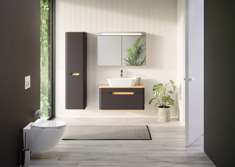 Раковина Vitra Geo 60 7426B003-0001 Белая фарфор накладная