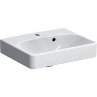 Раковина Geberit Smyle Square 500.222.01.1 Белая фарфор подвесная, полувстраиваемая
