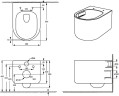 Унитаз подвесной Aquanet Smart 3.0 W Tornado 384156 цвет Белый с сиденьем Микролифт
