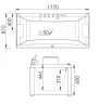 Акриловая ванна Gemy Gemy 177x81 G9076 B С гидромассажем
