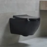 Унитаз beWash Bogen 88303206 подвесной Черный глянец с сиденьем Микролифт фарфор подвесной