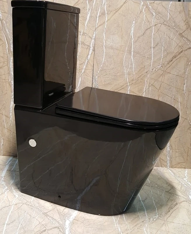 Унитаз компакт CeramaLux NS-2178-18 с бачком и сиденьем Микролифт фаянс напольный