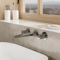 Смеситель для раковины WasserKRAFT Mosel 4645 Хром латунь встраиваемый