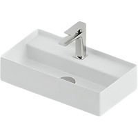 Раковина Artceram Scalino 50 SCL006 01 00 Белая фаянс подвесная, накладная