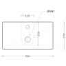 Раковина Artceram Scalino 50 SCL006 01 00 Белая фаянс подвесная, накладная
