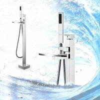 Смеситель для ванны Swedbe Spira 4008 Хром латунь на пол
