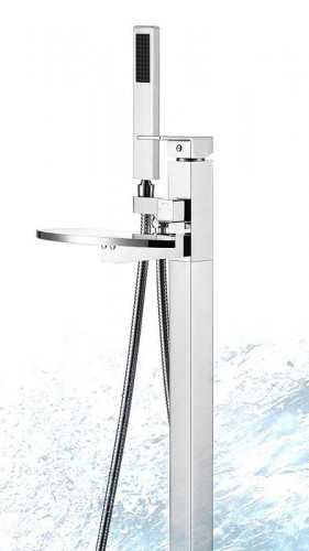 Смеситель для ванны Swedbe Spira 4008 Хром латунь на пол