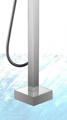 Смеситель для ванны Swedbe Spira 4008 Хром латунь на пол