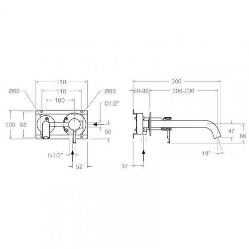 Смеситель для раковины Ramonsoler Odisea Joya 592101 Хром