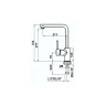 Смеситель для кухни Rivelato Vico 9021601 brina cromo цвет Иней Хром