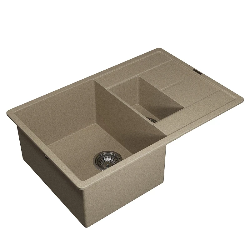 Кухонная мойка Uperwood Quartz Premium UPD-05-02 78 3910202117 цвет Бежевый матовый