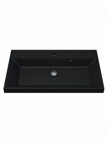 Тумба с раковиной Uperwood Tanos-Classic Quartz 80 3930421700 подвесная цвет Черный матовый