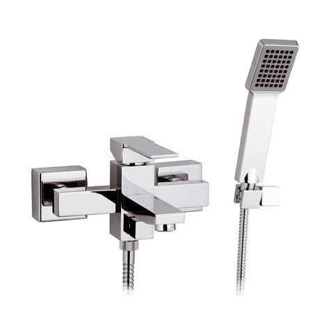 Смеситель для ванны Remer Qubica Q02 Хром на стену