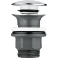 Донный клапан Grohe 40824000 click-clack Хром