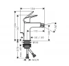 Смеситель для биде Hansgrohe Logis 71201000 цвет Хром
