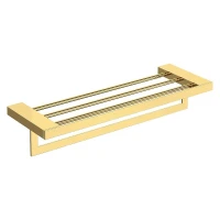 Полка для полотенец Boheme Qubic 10737-G цвет Золото