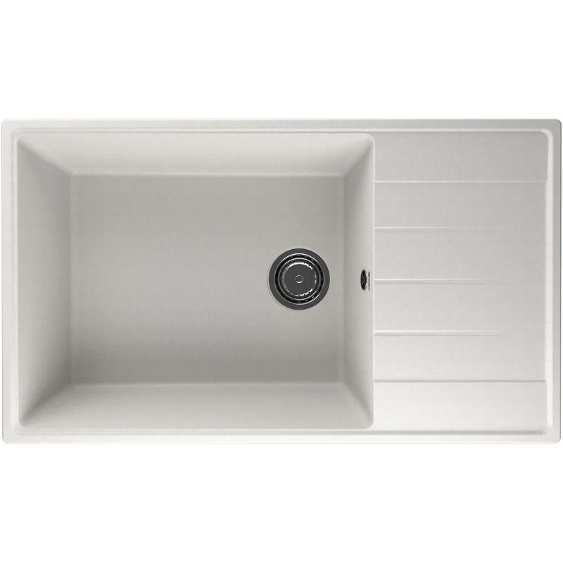 Кухонная мойка Ulgran Quartz Prima 860-01 Жасмин искусственный камень (литьевой мрамор) встраиваемый