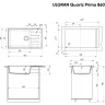 Кухонная мойка Ulgran Quartz Prima 860-01 Жасмин искусственный камень (литьевой мрамор) встраиваемый