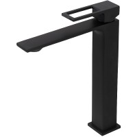 Смеситель для раковины BelBagno Luce LUC-LMC-NERO-W0 Черный матовый латунь