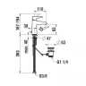 Смеситель для раковины Laufen Val HF901701100000 цвет Хром
