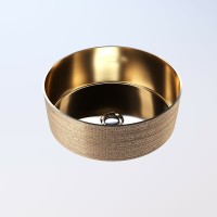 Раковина-чаша Grossman 35 GR-5010GG Золото фаянс накладная