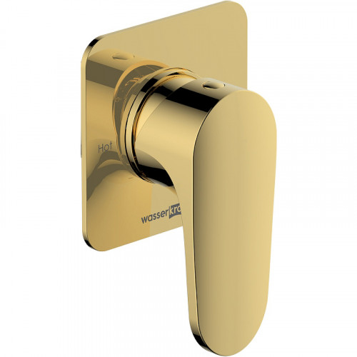 Смеситель для душа WasserKRAFT Neckar 2151 Золото глянцевое латунь встраиваемый