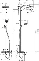 Душевая система Hansgrohe Crometta 27298000 с термостатом Хром латунь на стену