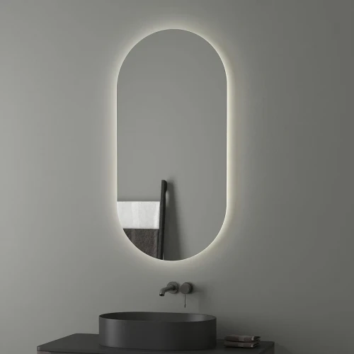 Зеркало Evoform Ledshine 120x60 BY 2588 с подсветкой 26.5 W - без выключателя - нейтральный белый свет стекло