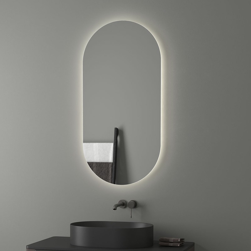 Зеркало Evoform Ledshine 120x60 BY 2588 с подсветкой 26.5 W - без выключателя - нейтральный белый свет стекло