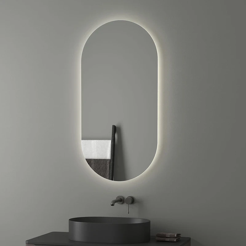 Зеркало Evoform Ledshine 120x60 BY 2588 с подсветкой 26.5 W - без выключателя - нейтральный белый свет стекло