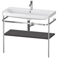 Консоль с раковиной Duravit Happy D.2 Plus 100 HP4838O8080 цвет Хром Графит