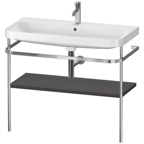 Консоль с раковиной Duravit Happy D.2 Plus 100 HP4838O8080 цвет Хром Графит
