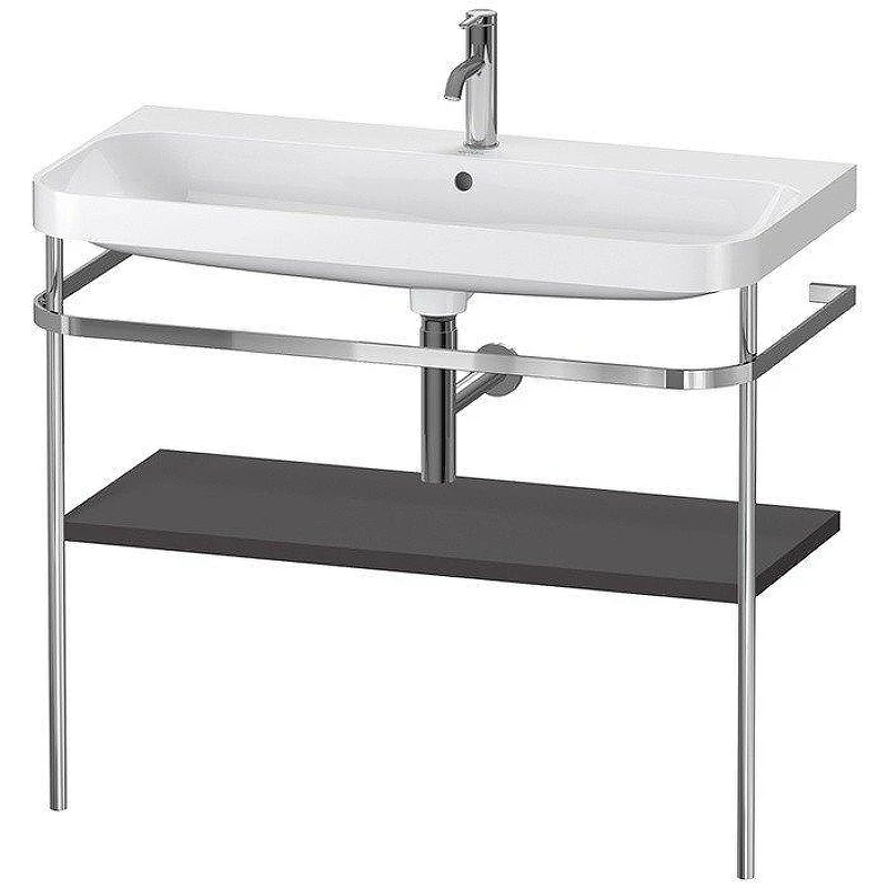 Консоль с раковиной Duravit Happy D.2 Plus 100 HP4838O8080 цвет Хром Графит
