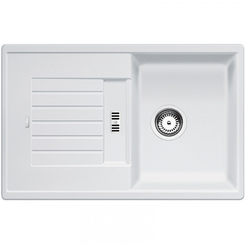 Кухонная мойка Blanco Zia 45S 514726 Белая искусственный камень (литьевой мрамор) встраиваемый