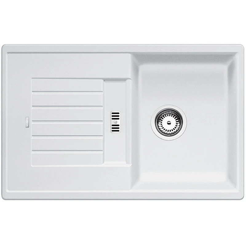 Кухонная мойка Blanco Zia 45S 514726 Белая искусственный камень (литьевой мрамор) встраиваемый