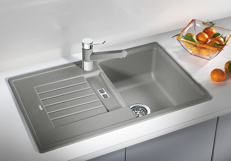 Кухонная мойка Blanco Zia 45S 514726 Белая искусственный камень (литьевой мрамор) встраиваемый
