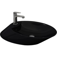 Раковина-чаша Bocchi Vessel 72 1021-005-0126 Черная глянцевая фарфор накладная