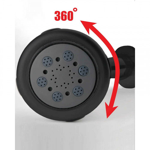 Душевая система ALMAes Bartin TVZ-0895 Черная матовая латунь встраиваемый