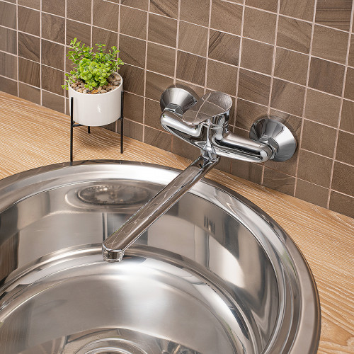 Смеситель для кухни Ростовская Мануфактура Сантехники SL86-005 Хром