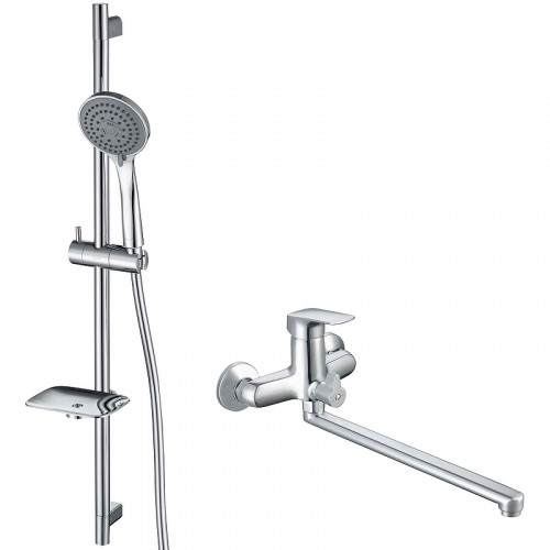 Смеситель для ванны Aquatek Вега AQ1033CR универсальный Хром латунь на стену