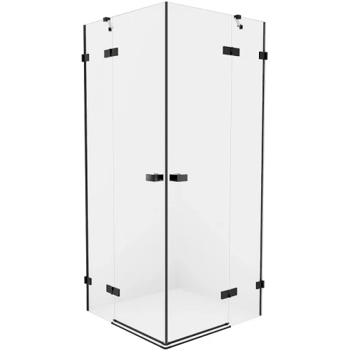 Душевой уголок New Trendy Avexa Black 90х100 EXK-1614 профиль Черный стекло прозрачное